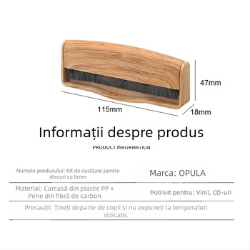 Kit de curățare discuri vinil – OPULA KCL-1900, set de curățare, 2024