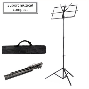 Stativ pentru partituri, cu structură metalică, model 01 cap din cauciuc, ambalat în pungi