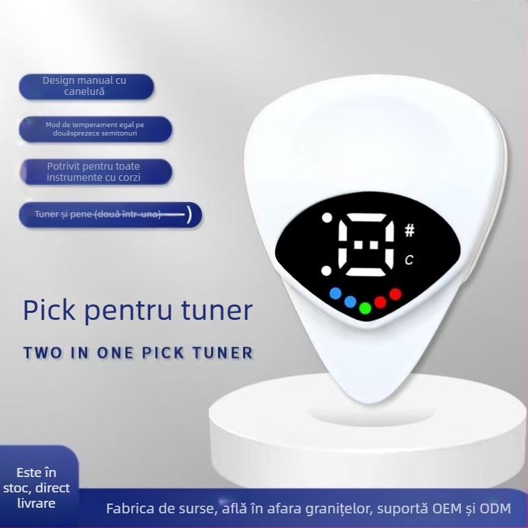 Tuner pentru instrumente muzicale – AT-01A, Anoma, pentru chitară folk, vioară, guzheng, pipa, erhu