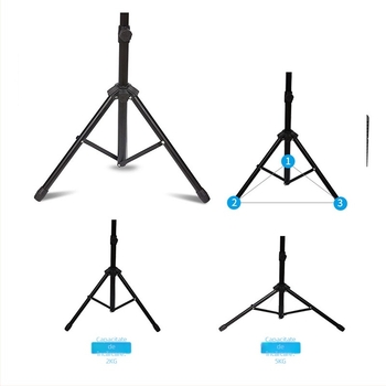 Stativ pentru instrumente muzicale, panou pliabil din fier și ABS, model 01, brand ione, pentru instrumente muzicale.
