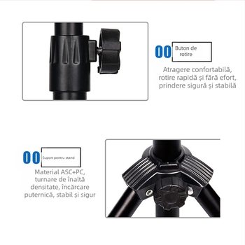 Stativ pentru instrumente muzicale, panou pliabil din fier și ABS, model 01, brand ione, pentru instrumente muzicale.