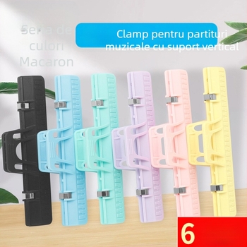 Clip pentru partituri GMC-300 pentru instrumente muzicale, din ABS plastic cu oțel arc de înaltă calitate