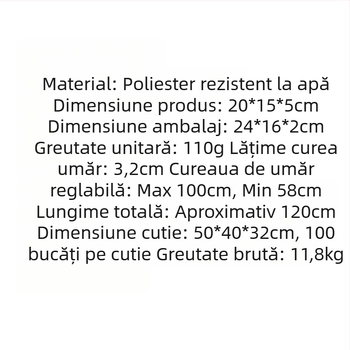 LLVANG Borsetă talie din nylon, impermeabilă, ultra-ușoară, anti-furt, antișoc, pentru sporturi în aer liber