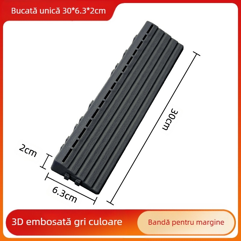 Podea din plastic auto-asamblată, textură lemn, stil modern minimalist, antiseptic, pentru coridor