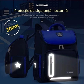 Rucsac pentru copii K5000, material Oxford, respirabil, impermeabil și rezistent la uzură, design de reducere a încărcăturii, bretele curbate, destinat elevilor din învățământ primar
