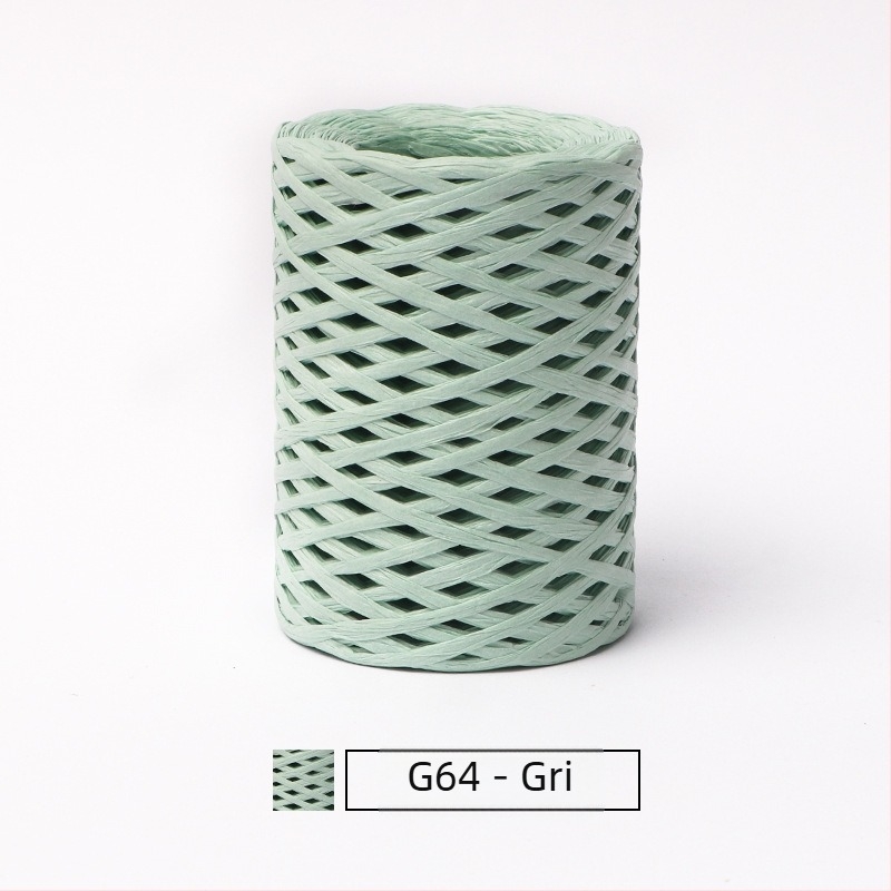Fir tubular din raffia de bumbac — ring spinning, marcă hiraffia (alias: hiraffia cheer)