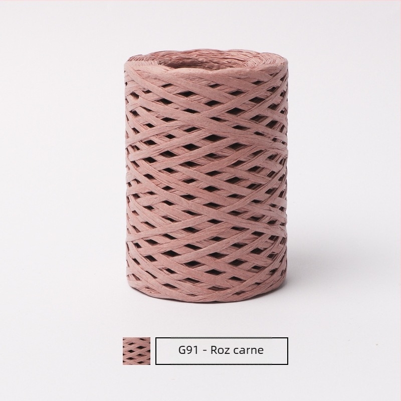 Fir tubular din raffia de bumbac — ring spinning, marcă hiraffia (alias: hiraffia cheer)