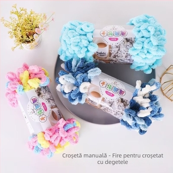 Fire de tricotat cu degetul — groasă pentru perne DIY, 16s, fir simplu, semi-worsted