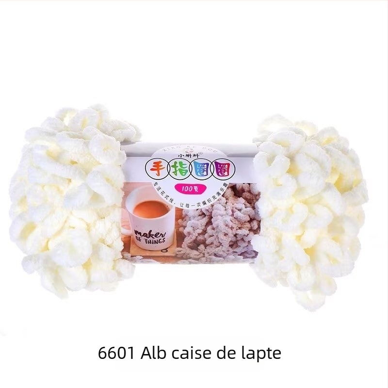 Fire de tricotat cu degetul — groasă pentru perne DIY, 16s, fir simplu, semi-worsted