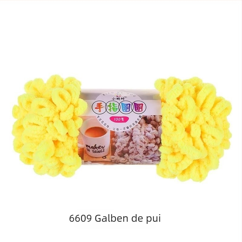 Fire de tricotat cu degetul — groasă pentru perne DIY, 16s, fir simplu, semi-worsted