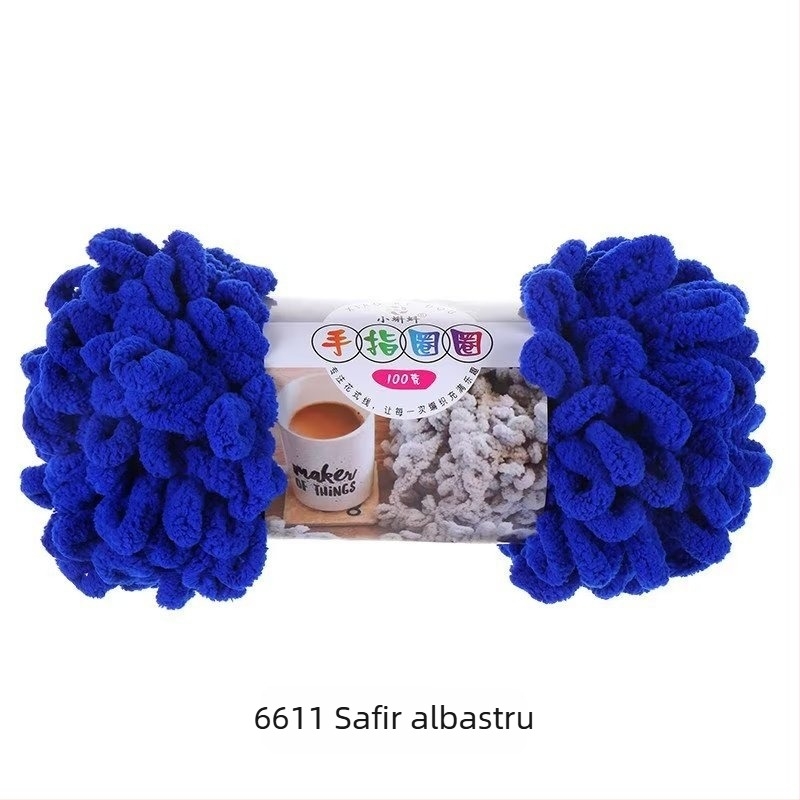 Fire de tricotat cu degetul — groasă pentru perne DIY, 16s, fir simplu, semi-worsted