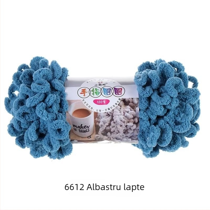 Fire de tricotat cu degetul — groasă pentru perne DIY, 16s, fir simplu, semi-worsted