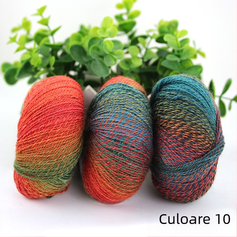 Rainbow Magic Ball fir de lână-nylon, 50 g, 2 fire, torsie amestecată, compoziție: lână-nylon