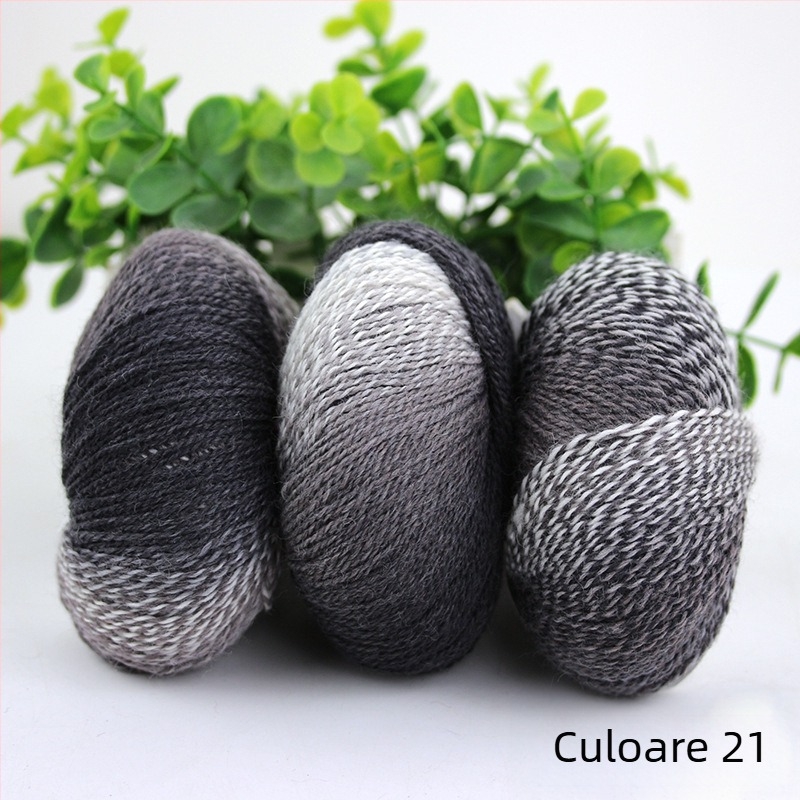 Rainbow Magic Ball fir de lână-nylon, 50 g, 2 fire, torsie amestecată, compoziție: lână-nylon