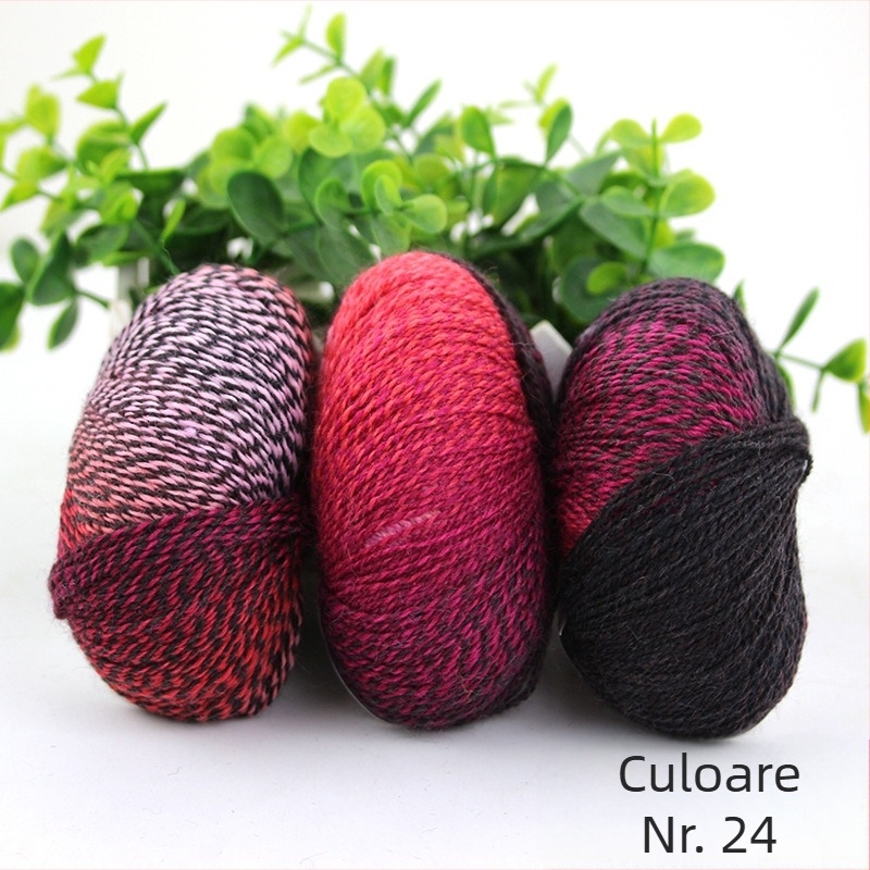 Rainbow Magic Ball fir de lână-nylon, 50 g, 2 fire, torsie amestecată, compoziție: lână-nylon
