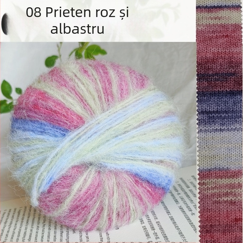 Angora Mohair Fibră 25g - Grupă-Linie, Spinning prin Pulverizare, Pentru Împletit