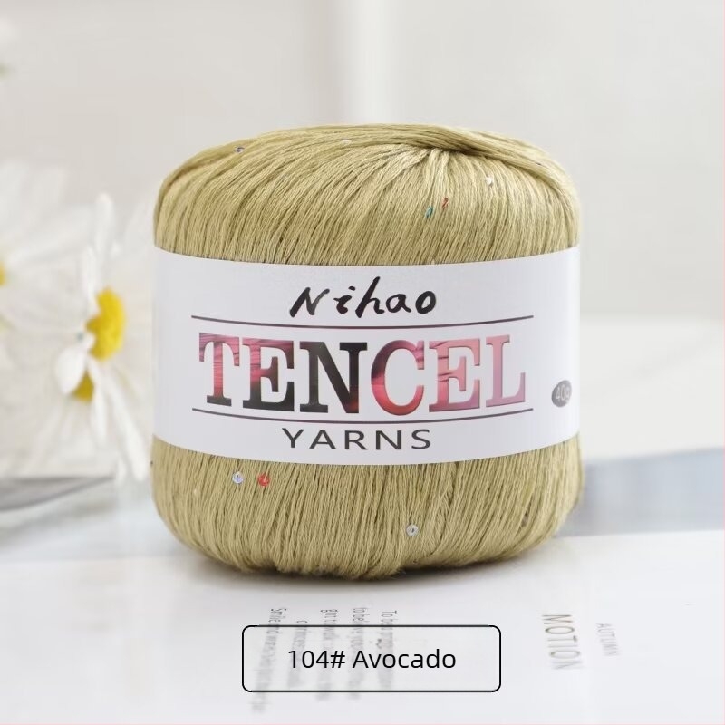 Fire Tencel Sequin Lace, rând de spinare inelar, fir fancy, linie de grup, Mu Pai