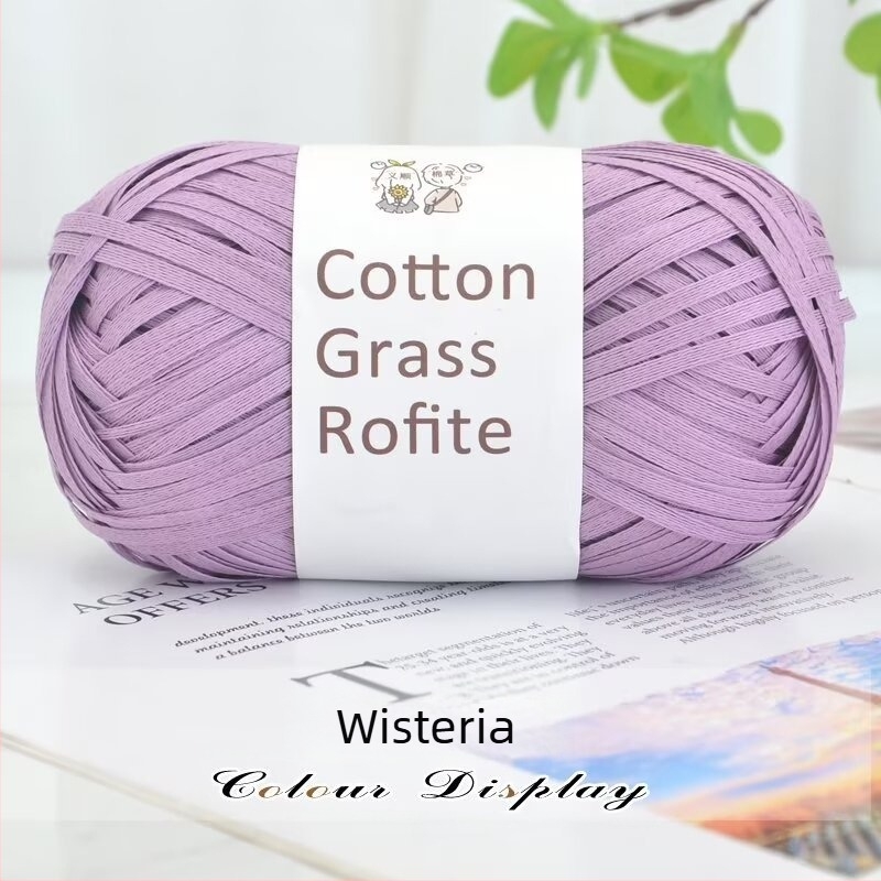 Accesorii tricotate manual – Ino Cotton Grass Thread, fir de lână (Brand: Ino; Tip fir: fir; Proces de torsionare: lână; Scop principal: tricot manual; Alias: Cotton grass thread)