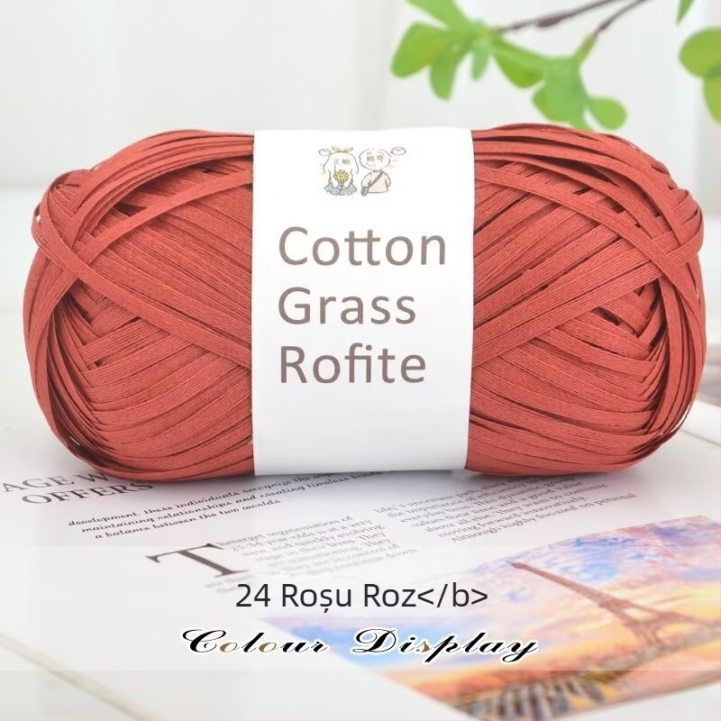 Accesorii tricotate manual – Ino Cotton Grass Thread, fir de lână (Brand: Ino; Tip fir: fir; Proces de torsionare: lână; Scop principal: tricot manual; Alias: Cotton grass thread)