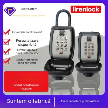 Cutie pentru chei cu lacăt numeric – model G14; materiale: aliaj de aluminiu, aliaj de zinc, ABS plastic; grosimea tijă de închidere 11; distanța tijelor de închidere 31