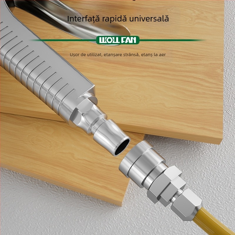 Pistol pneumatic din aluminiu — dual funcțional, pentru suflat și aspirare, presiune înaltă, rotativ, industrial