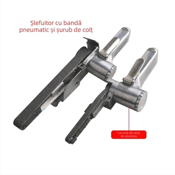 Șlefuitor cu bandă pneumatic industrial, cu cap de unghi, 350 mm, Dzt/Dongzhe