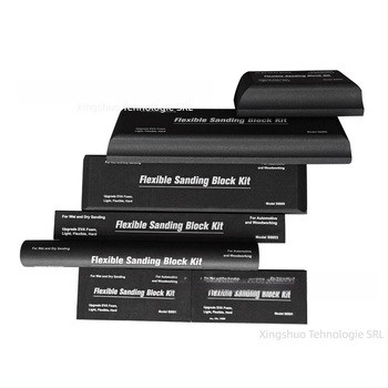 Set bloc EVA pentru șlefuire uscat/umed, pentru lustruire auto și mobilier, 7 piese cu șmirghel, densitate 38-70 kg/m³, brand Xingshuo