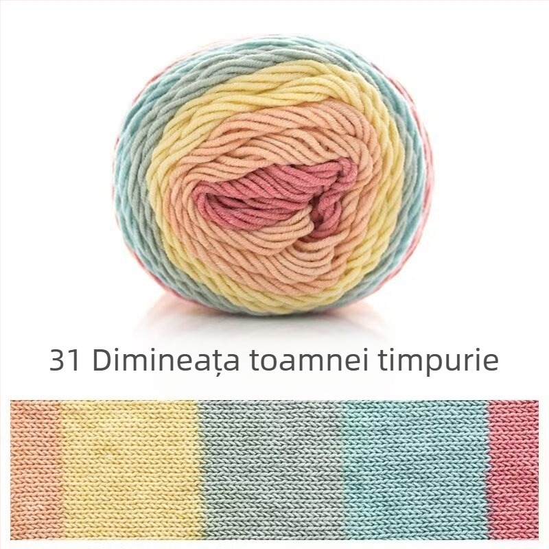 Ruyi Bird kit de fire pentru tricotat manual — amestec ring-spun din Hebei, pentru pulovere și pălării croșetate
