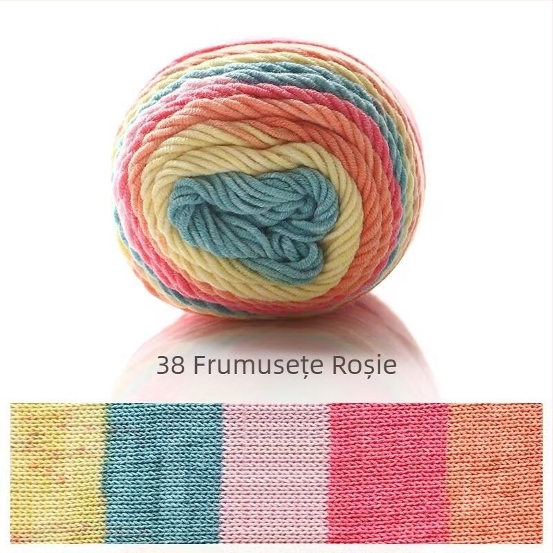 Ruyi Bird kit de fire pentru tricotat manual — amestec ring-spun din Hebei, pentru pulovere și pălării croșetate