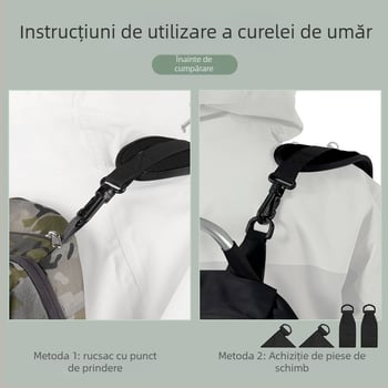 Bretea de umăr LUCKSTONE, țesătură Oxford, unisex, pentru ciclism, culoare solidă