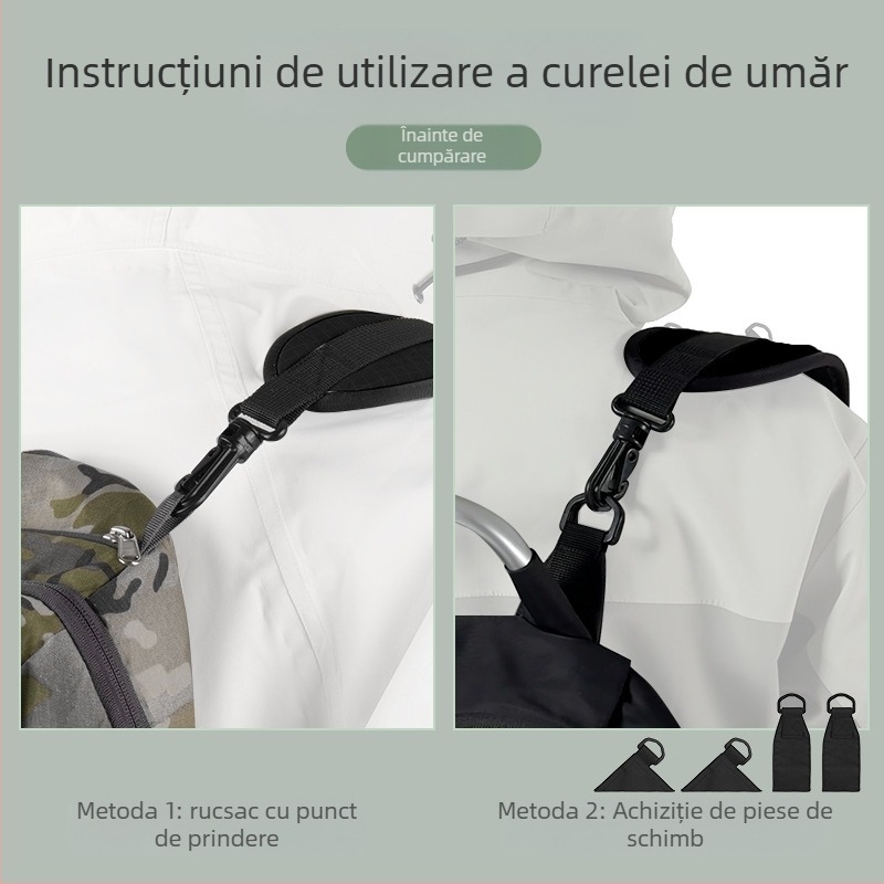Bretea de umăr LUCKSTONE, țesătură Oxford, unisex, pentru ciclism, culoare solidă