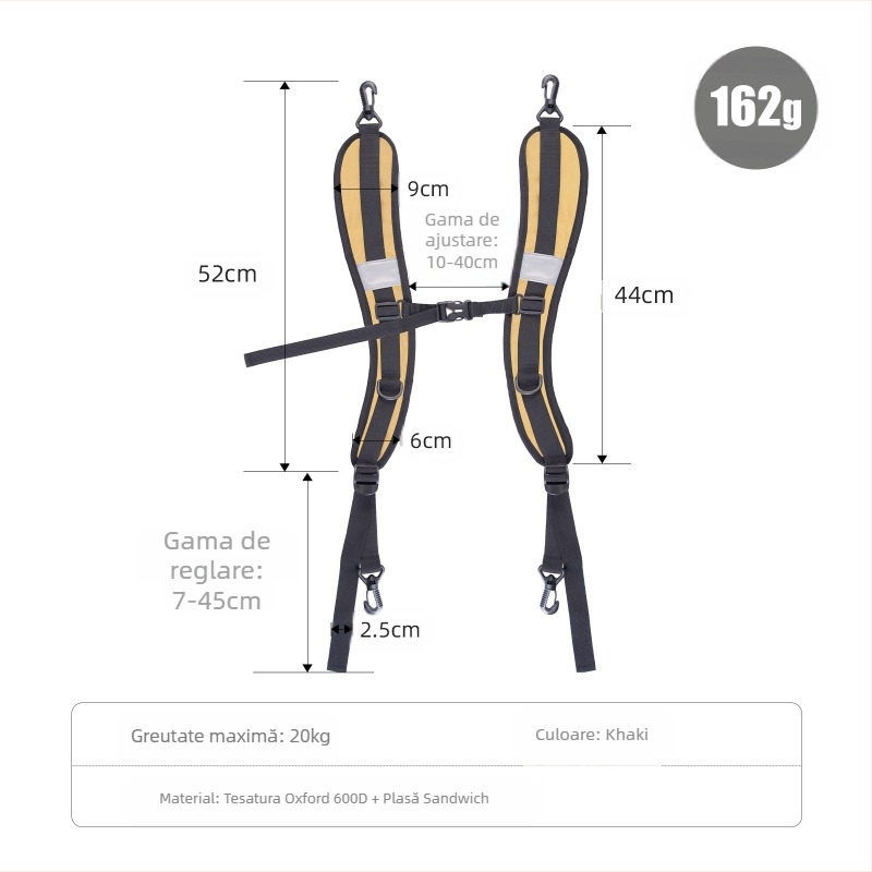 Bretea de umăr LUCKSTONE, țesătură Oxford, unisex, pentru ciclism, culoare solidă