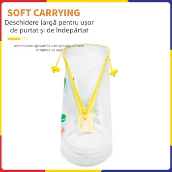 Huse pentru cizme de ploaie pentru copii – impermeabile, antiderapante, rezistente la uzură, anti-murdărie, cu modele desenate (unicorn, rață, dinozaur, urs)
