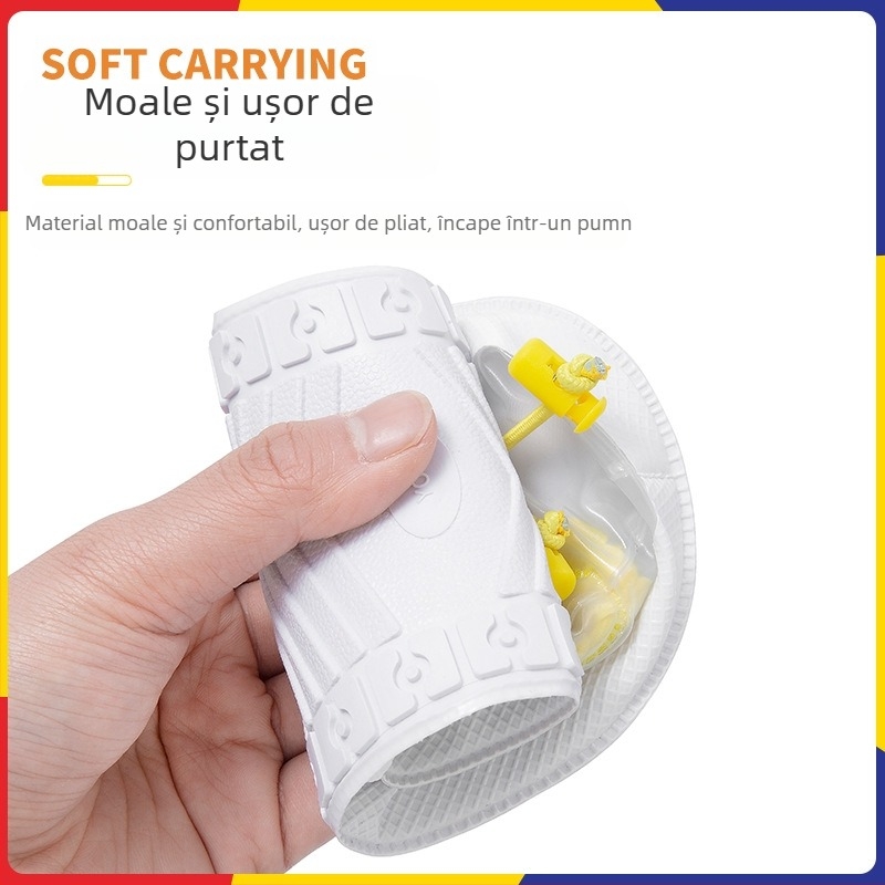 Huse pentru cizme de ploaie pentru copii – impermeabile, antiderapante, rezistente la uzură, anti-murdărie, cu modele desenate (unicorn, rață, dinozaur, urs)