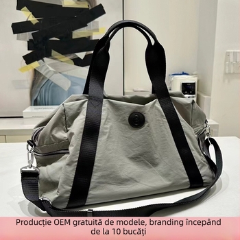 Geantă de umăr pentru călătorii în aer liber, 36–55L, material Oxford, separare uscat-umed, căptușeală poliester, unisex
