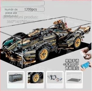 Joc de construcție pentru vehicule din ABS, demontare și asamblare, potrivit pentru 7–14 ani, dezvoltă interesul