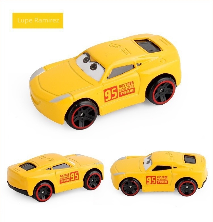 Model de automobil din aliaj, tracțiune inertială, fără motor electric