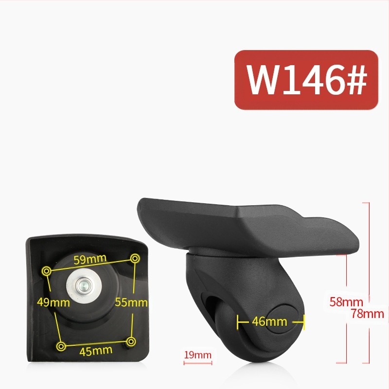 Roată pivotantă din plastic pentru bagaje – roată universală pentru bagaje, accesorii pentru bagaje