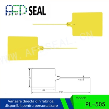 Etichetă plastică pentru logistică, imprimare laser, personalizabilă, material PP, brand AFD Anfenda, etichetă de identificare