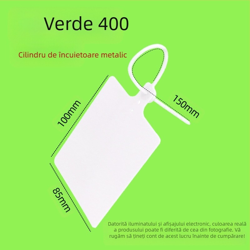 Etichetă plastică pentru logistică, imprimare laser, personalizabilă, material PP, brand AFD Anfenda, etichetă de identificare