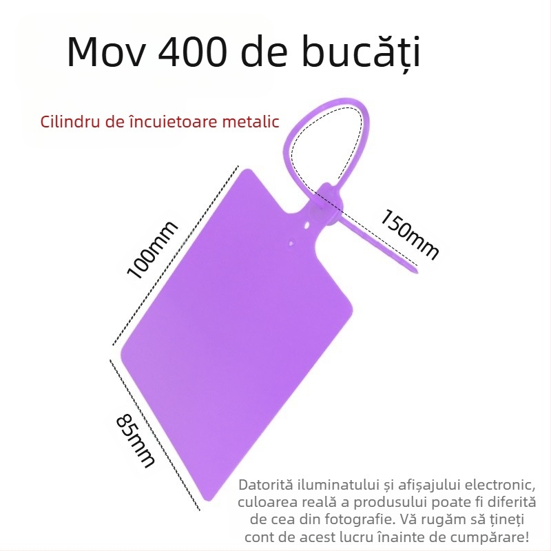Etichetă plastică pentru logistică, imprimare laser, personalizabilă, material PP, brand AFD Anfenda, etichetă de identificare