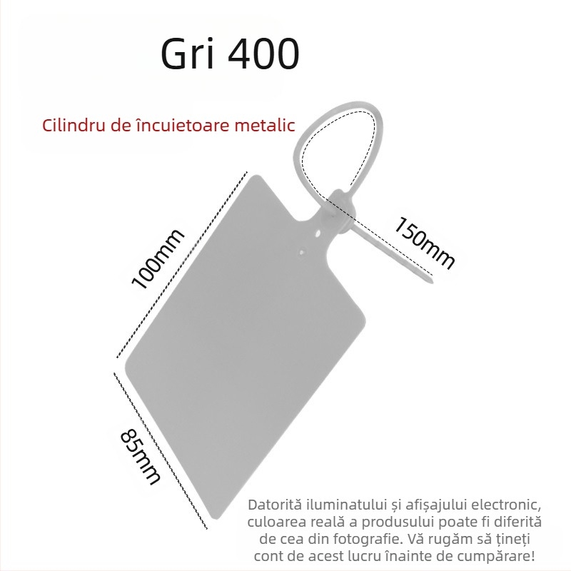 Etichetă plastică pentru logistică, imprimare laser, personalizabilă, material PP, brand AFD Anfenda, etichetă de identificare