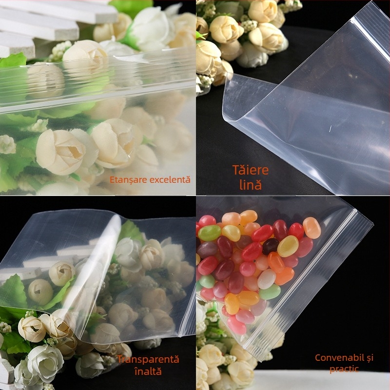 Pumeng Sac PE auto-sigilant pentru ambalarea zilnică a necesităților - Material nou, Origine Yiwu, Lungimea sigilării 1 cm