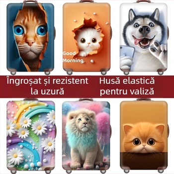 Rabbit Mars husă pentru bagaje – husă elastică de protecție împotriva prafului pentru bagaje 20/24/26/28/30 inch, groasă și rezistentă la uzură, poliester