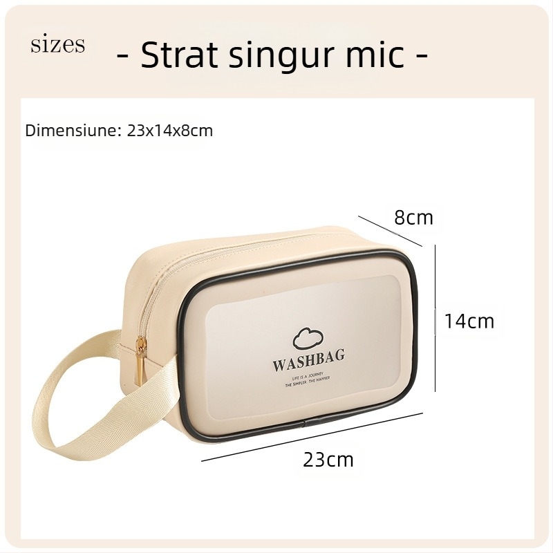 Gențiță de toaletă Anqin pentru călătorii – multifuncțională, material PU, stil modern minimalist, separare uscat-umed, pentru călătorii