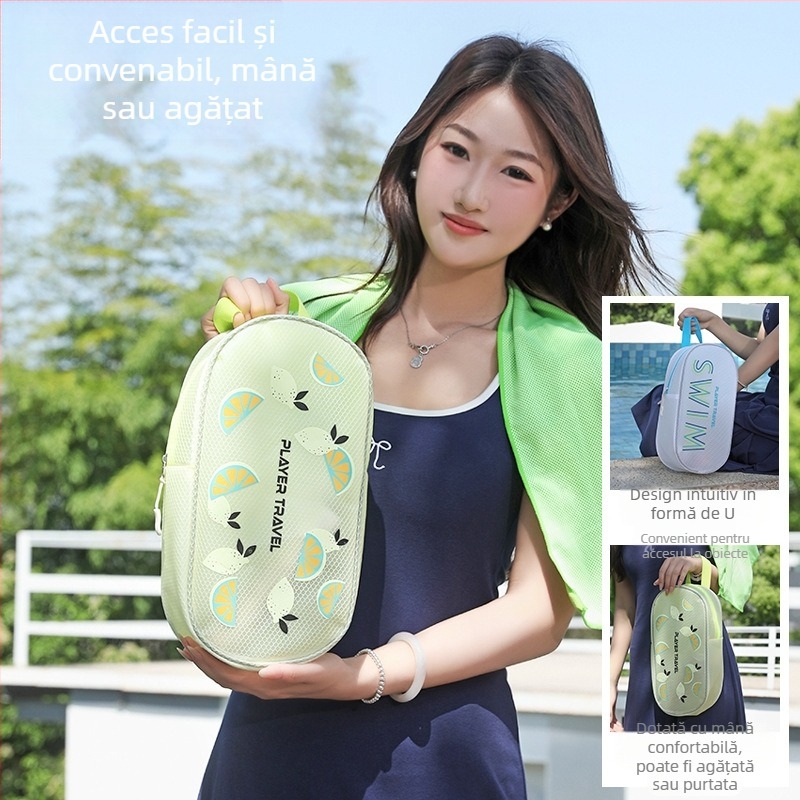 Geantă de toaletă din PVC, creativă, multifuncțională (material PVC, stil creativ, multifuncțional, utilizare în exterior, depozitare pentru călătorii și baie)