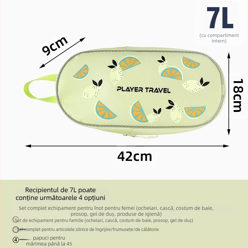 Geantă de toaletă din PVC, creativă, multifuncțională (material PVC, stil creativ, multifuncțional, utilizare în exterior, depozitare pentru călătorii și baie)