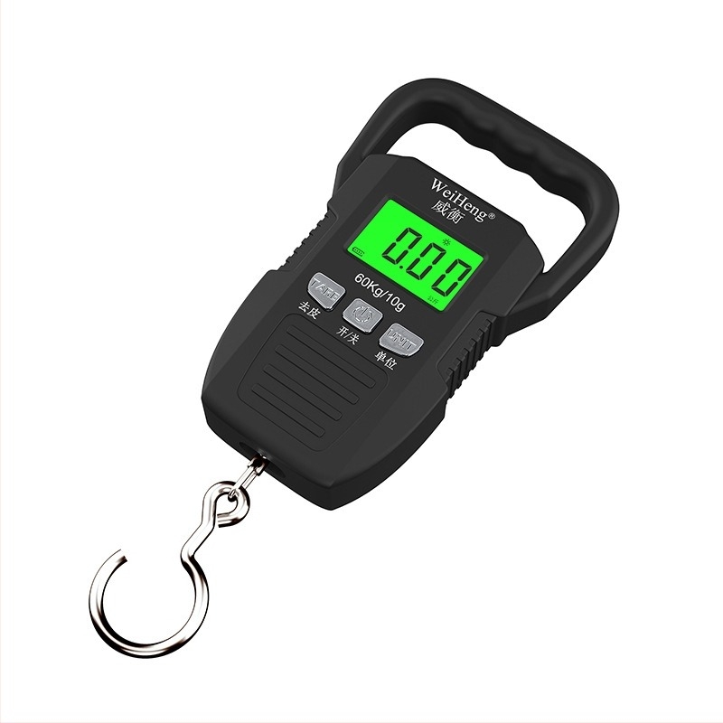 Weiheng WH-A33 cântar digital pentru bagaje, portabil, alimentat cu baterii, 60 kg capacitate