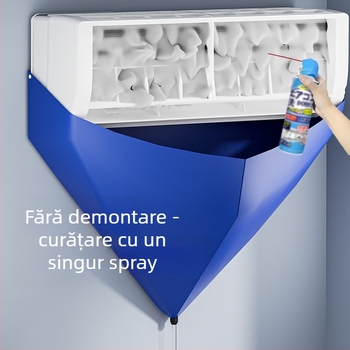 Kit de curățare pentru aer condiționat cu capac de colectare a apei și pungă de colectare a apei, PVC material, stil modern minimalist, formă în V