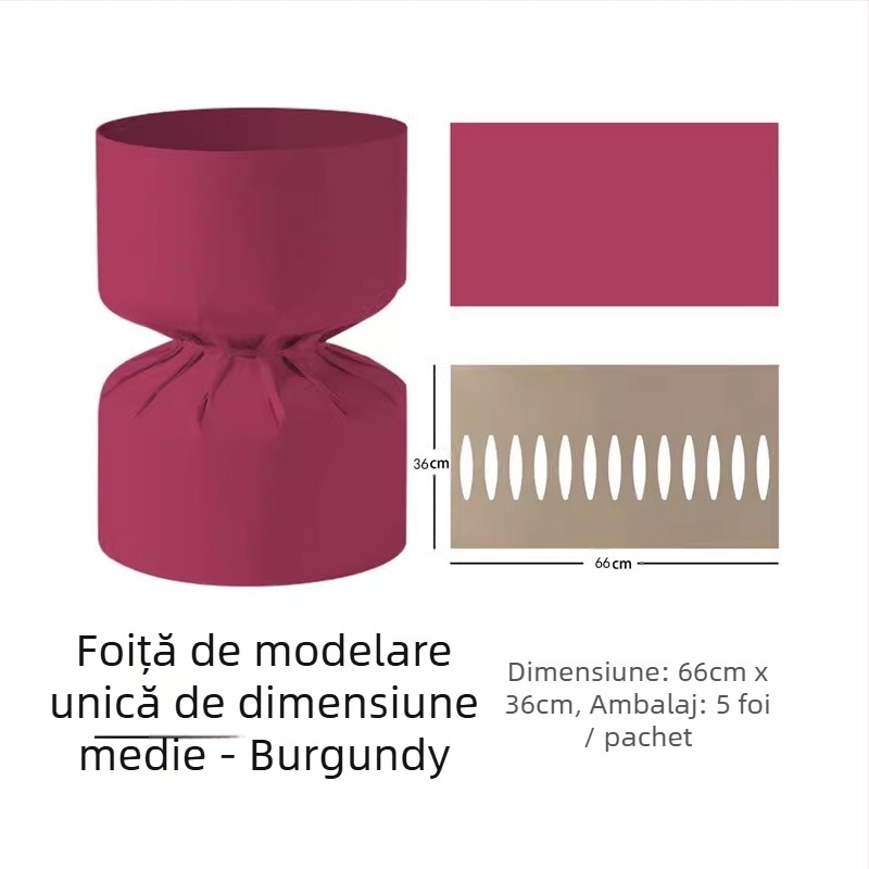 Changyi placă de stilizare într-un singur dispozitiv pentru împachetarea florilor, hârtie kraft, 5 coli pe pachet